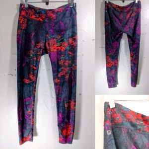 Fabletics Purple and Red Leggings